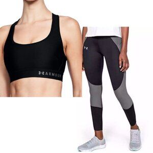 Under Armour Sports Bra & Speedpocket Run Crop Tights